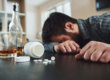 A man passed out after mixing alcohol and Xanax.