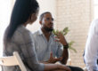 A man receiving addiction treatment.